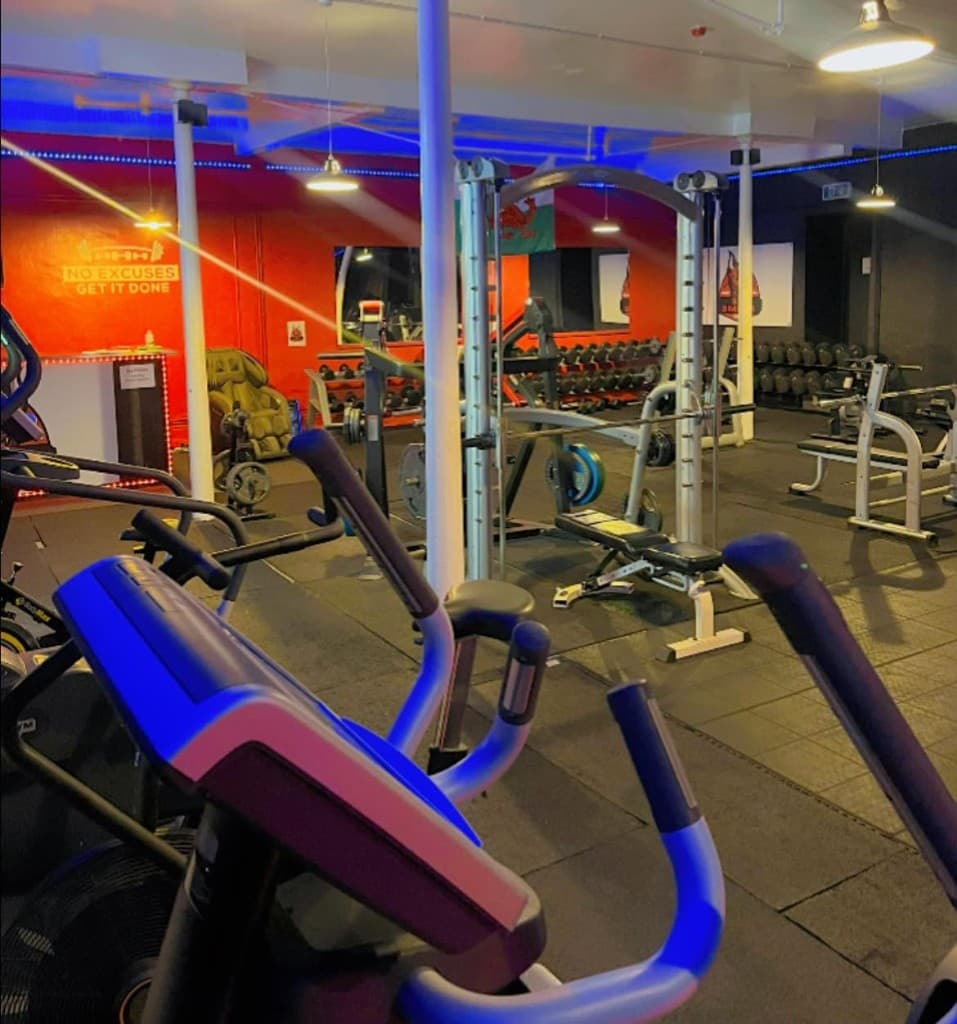 Big Dragons Gym training floor with free weights, cardio, and resistance equipment