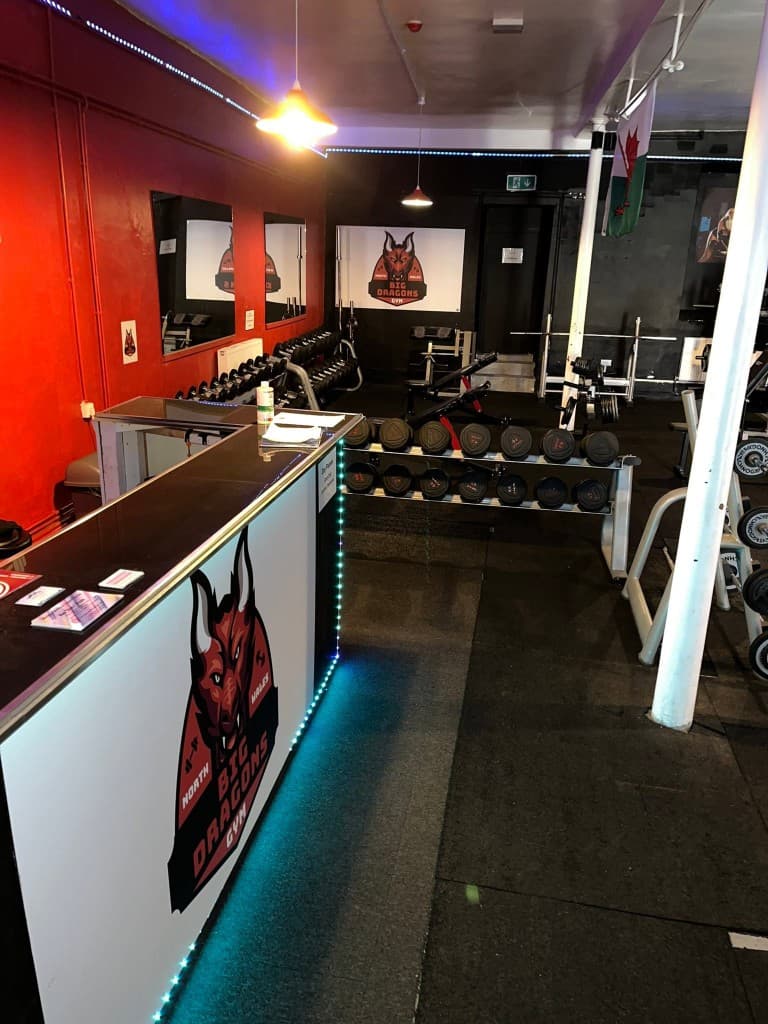 View from reception across the Big Dragons Gym training floor